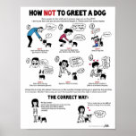 How Not To Greet A Dog (11&quot; X 14&quot;) Kid-friendly Poster at Zazzle