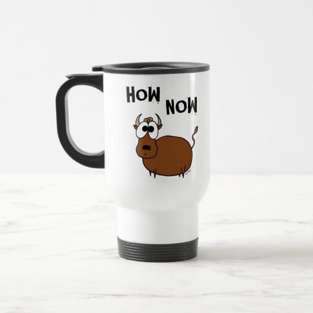 How Now Brown Cow Travel Mug (Left)