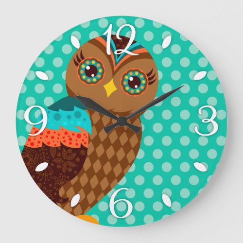 How Now Brown Owl Wall Clock