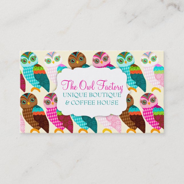 How Now Little Owl? Business Card (Front)