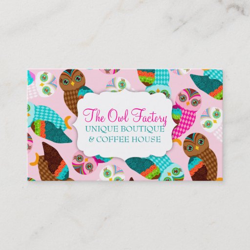 Customizable How Now Little Owls? Business Card Templates