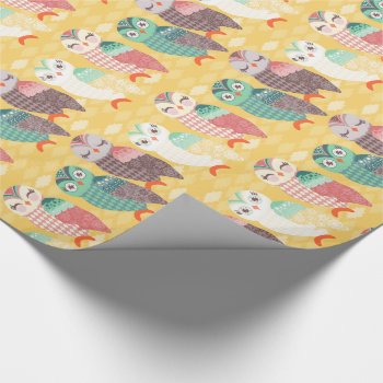 How Now Little Owls? Wrapping Paper by creativetaylor at Zazzle