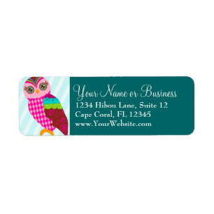 How Now Pink Owl? Label