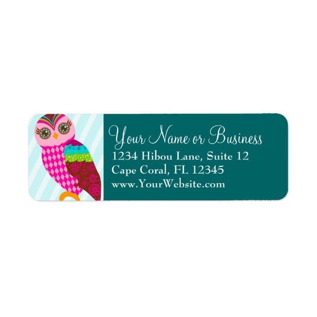 How Now Pink Owl? Label (Front)