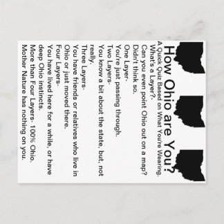 How Ohio are You? Postcard