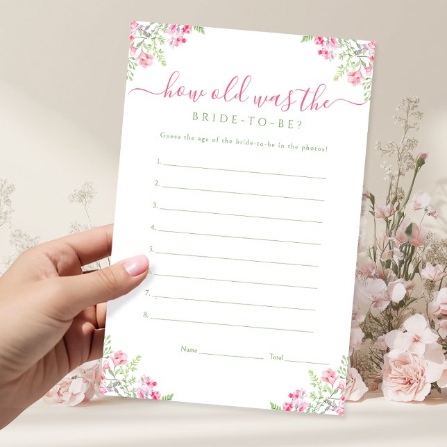 How old was the bride-to-be Bridal Shower Game (Creator Uploaded)