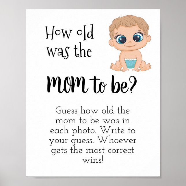 How old was the Mom to be? Baby Boy Poster (Front)