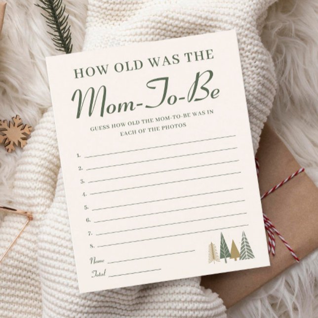 How old was the mom Winter Baby Shower Game (Creator Uploaded)