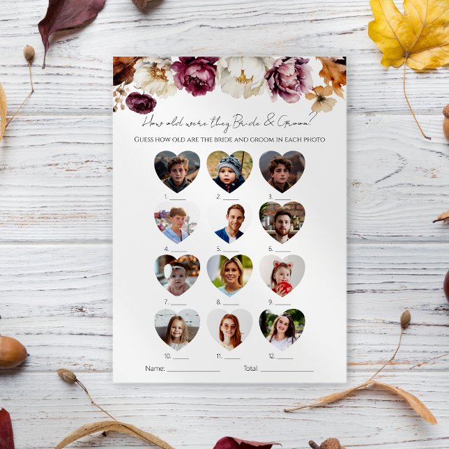 How Old Were They Bride And Groom Bridal Shower Invitation (Creator Uploaded)