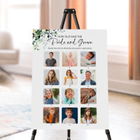 How Old Were They Bride & Groom Bridal Shower Sign