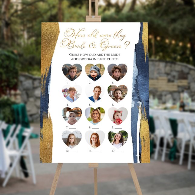 How Old Were They Bride & Groom Bridal Shower Sign (Creator Uploaded)