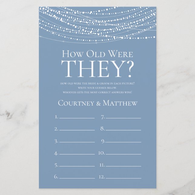 How Old Were They Dusty Blue Lights (Front)