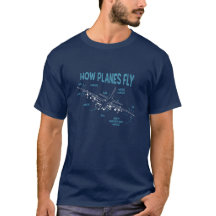 How planes fly - aviation t-shirt 