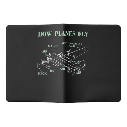 How Planes Fly Funny Aerospace Engineer Pilot Gift Extra Large Moleskine Notebook