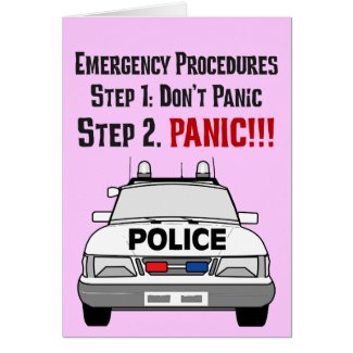 How Police Officers Respond to Your Emergency card