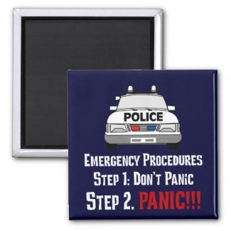How Police Officers Respond to Your Emergency magnet