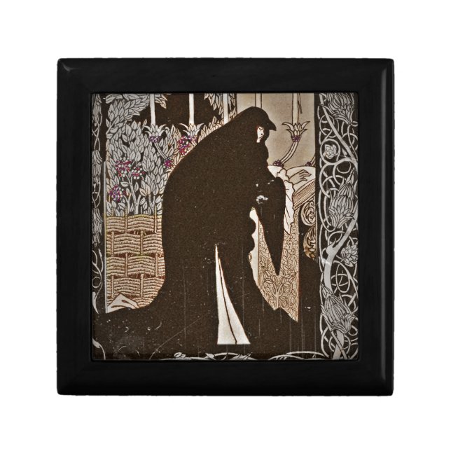 How Queen Guinever Made Her a Nun Keepsake Box (Front)