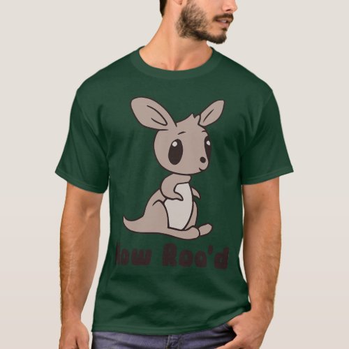 How Rood Kawaii Cute Kangaroo T_Shirt