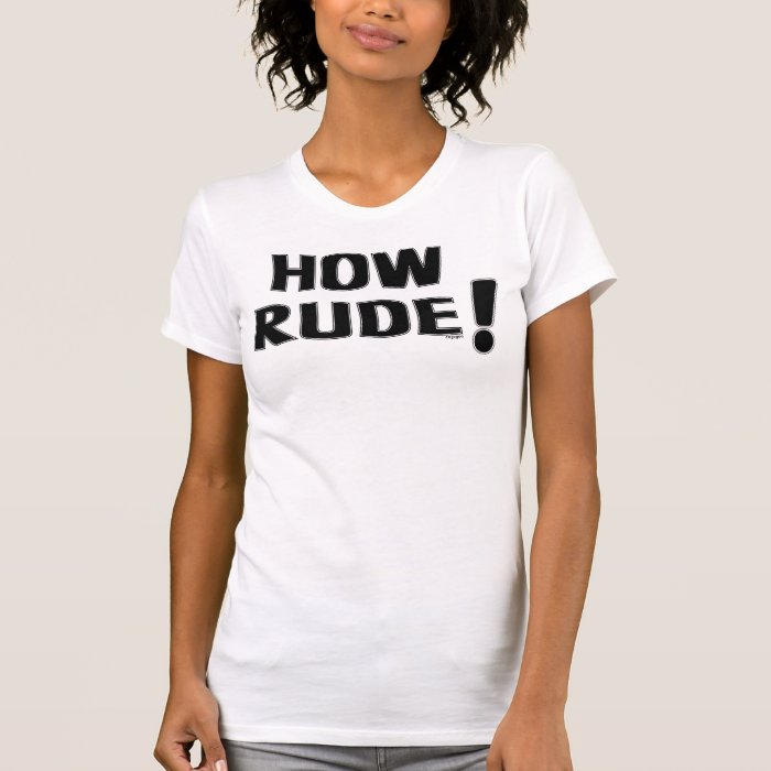 How Rude Tee Shirts