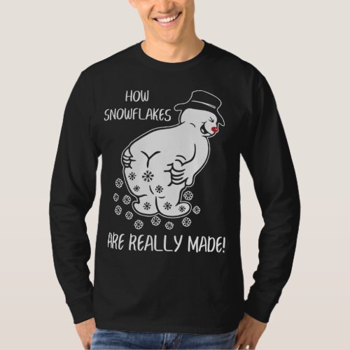 How Snowflake Are Really Made Funny Christmas Xmas T_Shirt