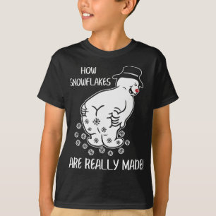 How Snowflake Are Really Made Funny Christmas Xmas T-Shirt