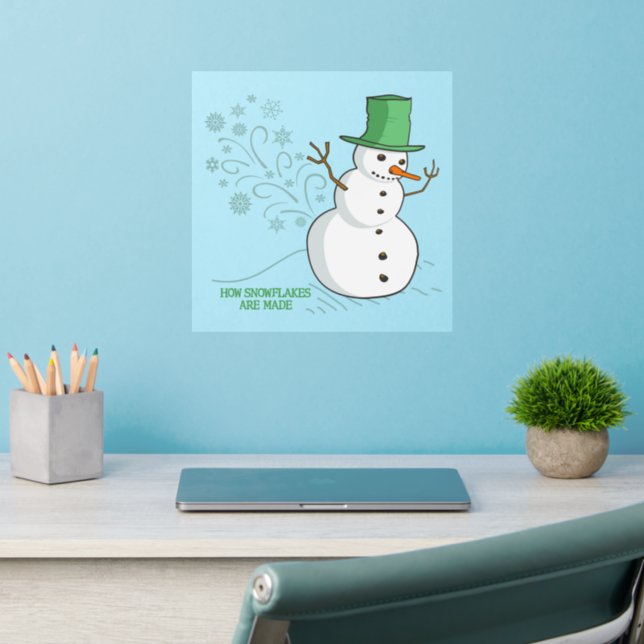 How Snowflakes are Made Wall Decal (Home Office 2)
