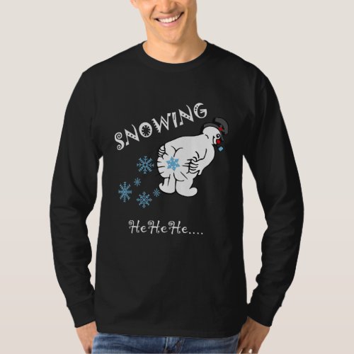 How Snowflakes Are Really Made  Funny Snowman Chri T_Shirt
