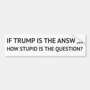 How stupid is the Question? Bumper Sticker