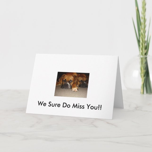 How Sure Do Miss You!! Card (Front)