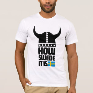 How Swede It Is funny Bella Canvas Fitted T T-Shirt