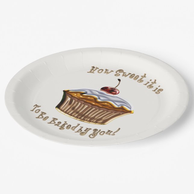 How Sweet It Is HOLIDAY TREAT DESSERT Paper Plates (Angled)