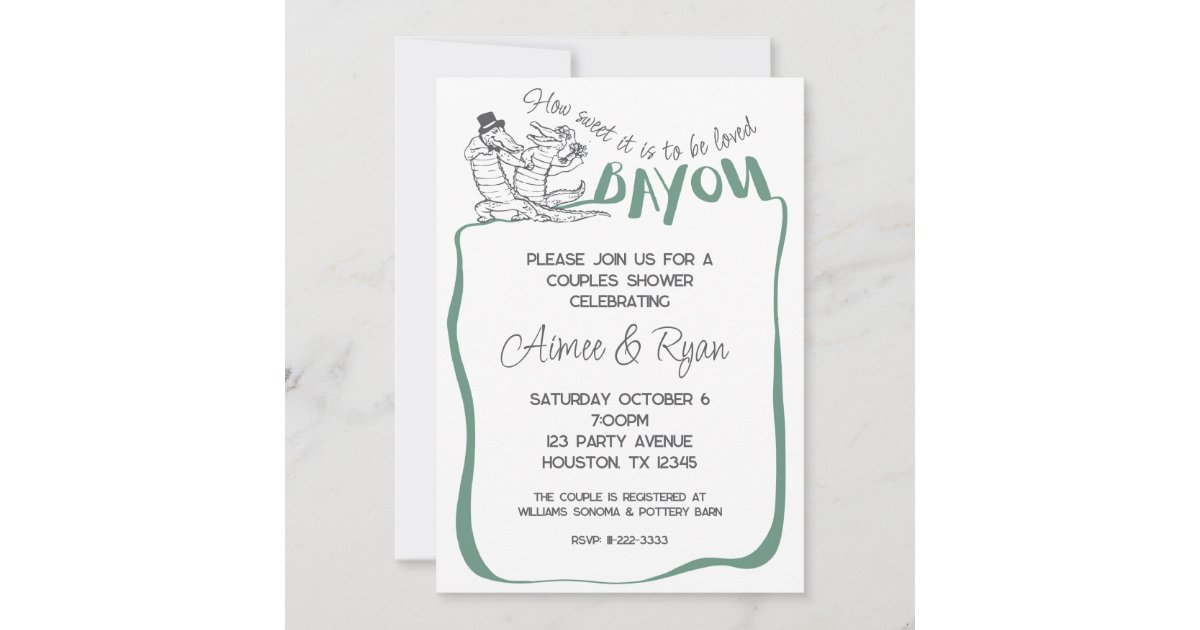 How sweet it is to be loved bayou invitation zazzle