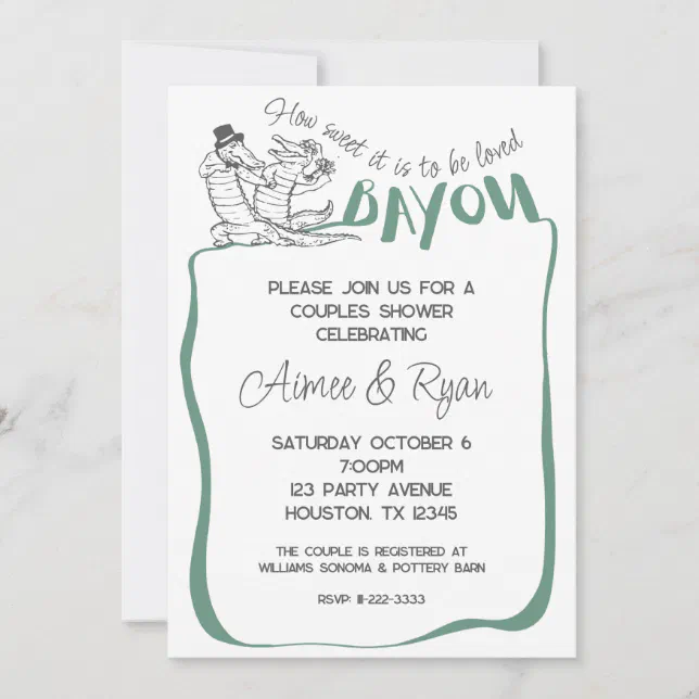 How sweet it is to be loved bayou invitation zazzle