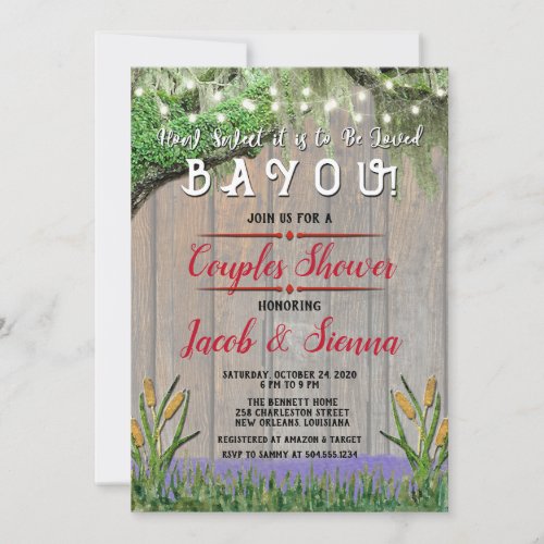 How Sweet It Is To Be Loved Bayou Invitations