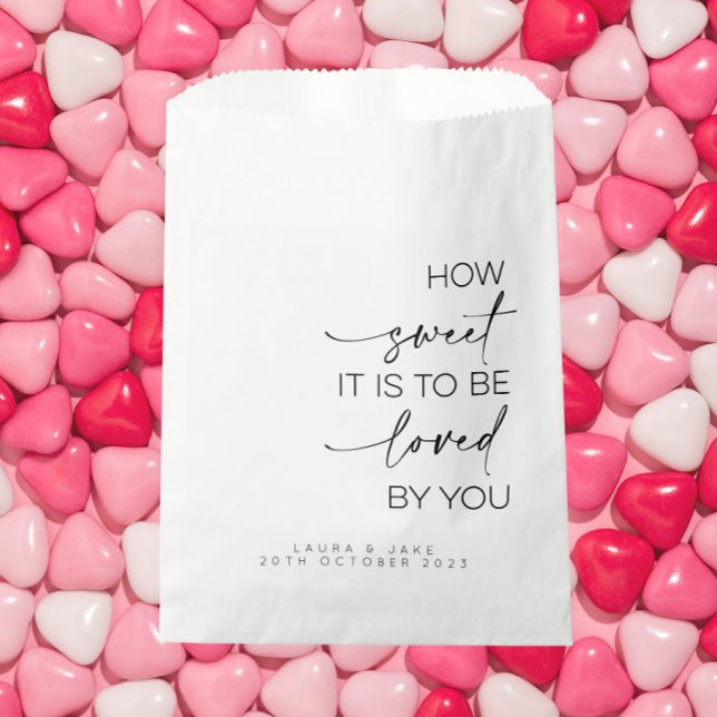 How Sweet It Is To Be Loved By You Favor Bags (Creator Uploaded)