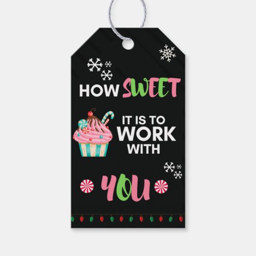How sweet it is to work with you gift tags