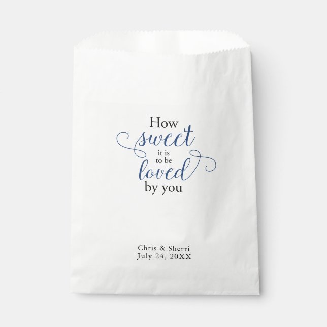 How Sweet It Is Wedding Favor Treat Bags (Front)