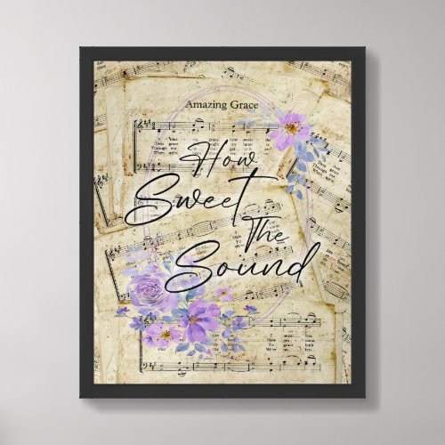 How Sweet the Sound Wall Art Music Print