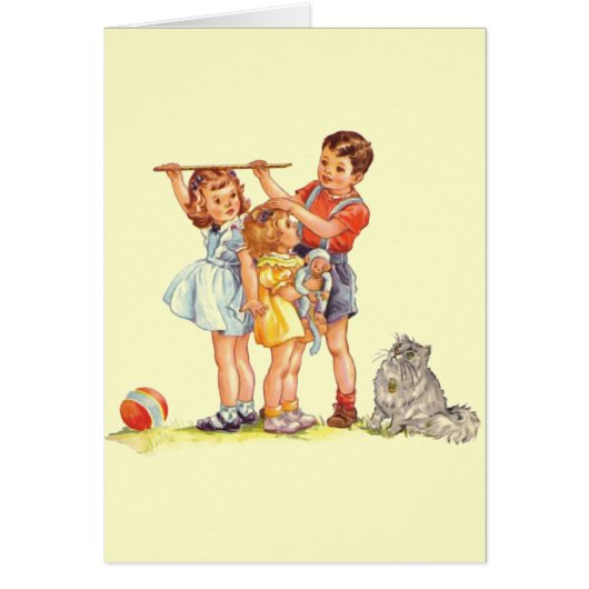"How Tall Are You?" Cards (Front)