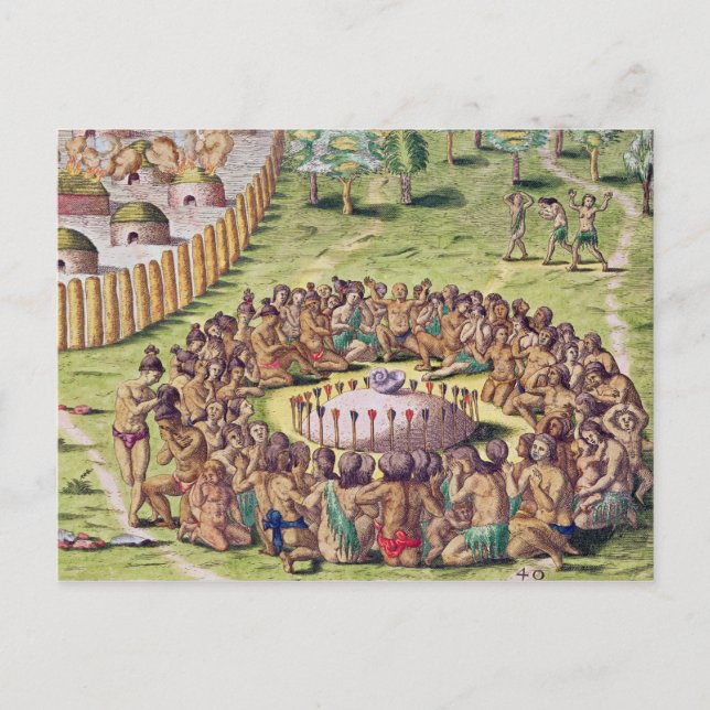How the Chief is Buried, from 'Brevis Postcard (Front)