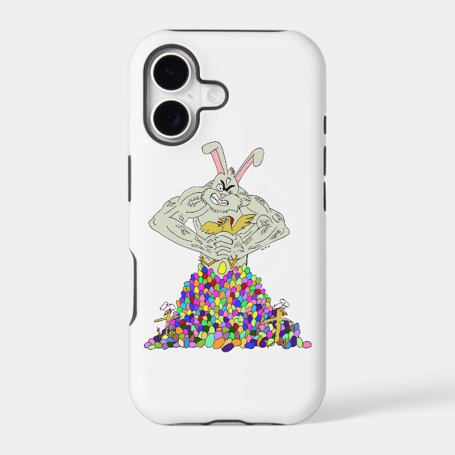 How the Easter Bunny gets his eggs  Iphone Case (Back)