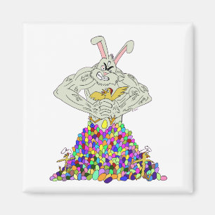 How the Easter Bunny gets his eggs Magnet
