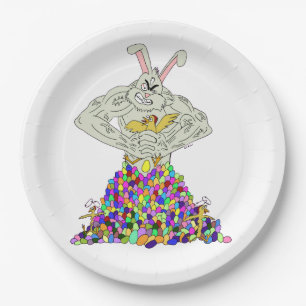 How the Easter Bunny gets his eggs Paper Plates