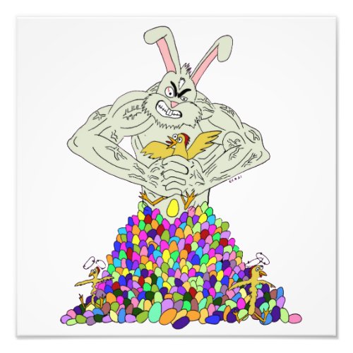 How the Easter Bunny gets his eggs   Photo Print