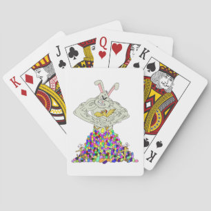 How the Easter Bunny gets his eggs Poker Cards