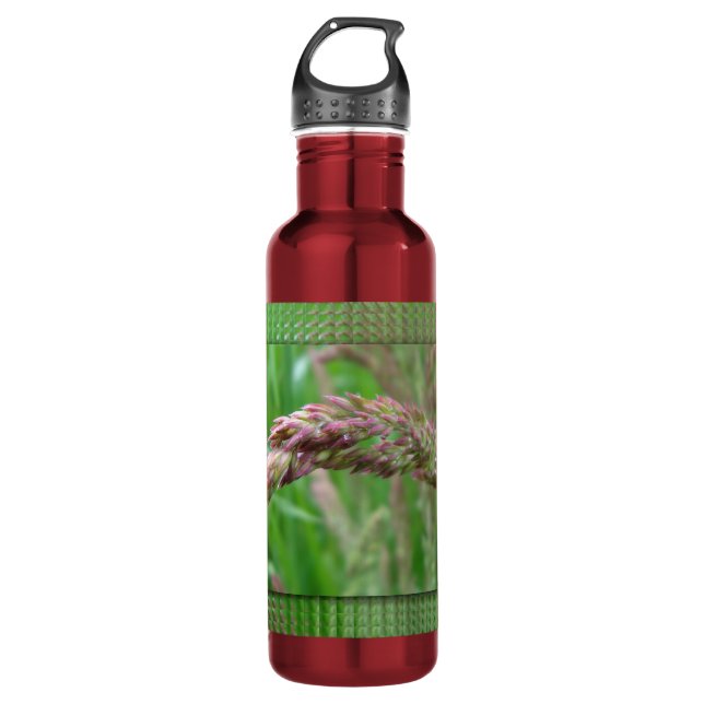 How the Grass Grows Stainless Steel Water Bottle (Front)