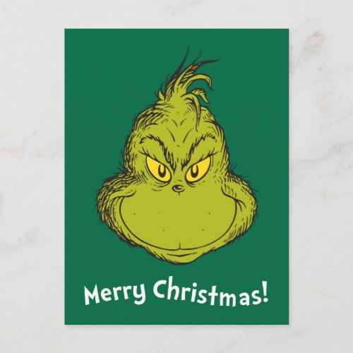 How the Grinch Stole Christmas Classic The Grinch Holiday Postcard