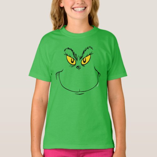 How the Grinch Stole Christmas Face T_Shirt