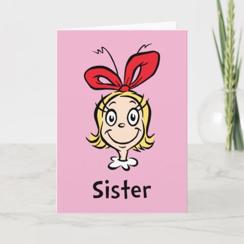 How the Grinch Stole Christmas  Grinch Sister Card