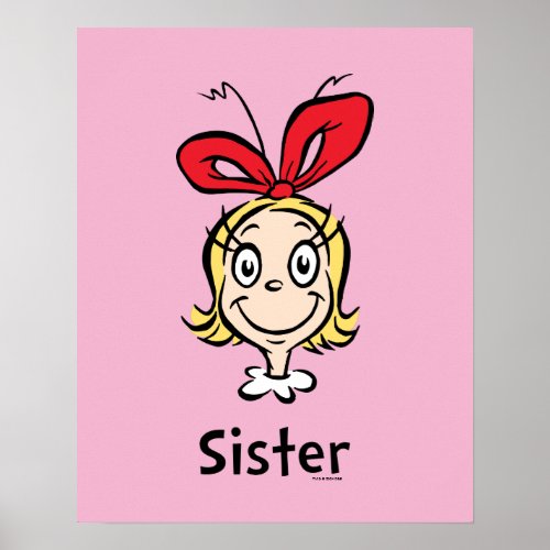 How the Grinch Stole Christmas  Grinch Sister Poster